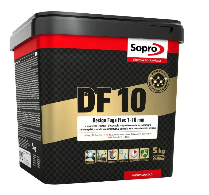 Затирка для швов Sopro DF 10 1082 серая натуральная №72 (5 кг)