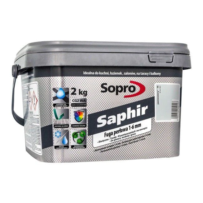 Затирка для швов Sopro Saphir 9501 светло-серая №16 (2 кг)