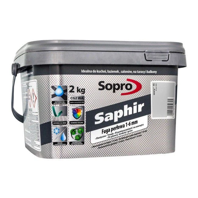 Затирка для швов Sopro Saphir 9503 серая №15 (2 кг)