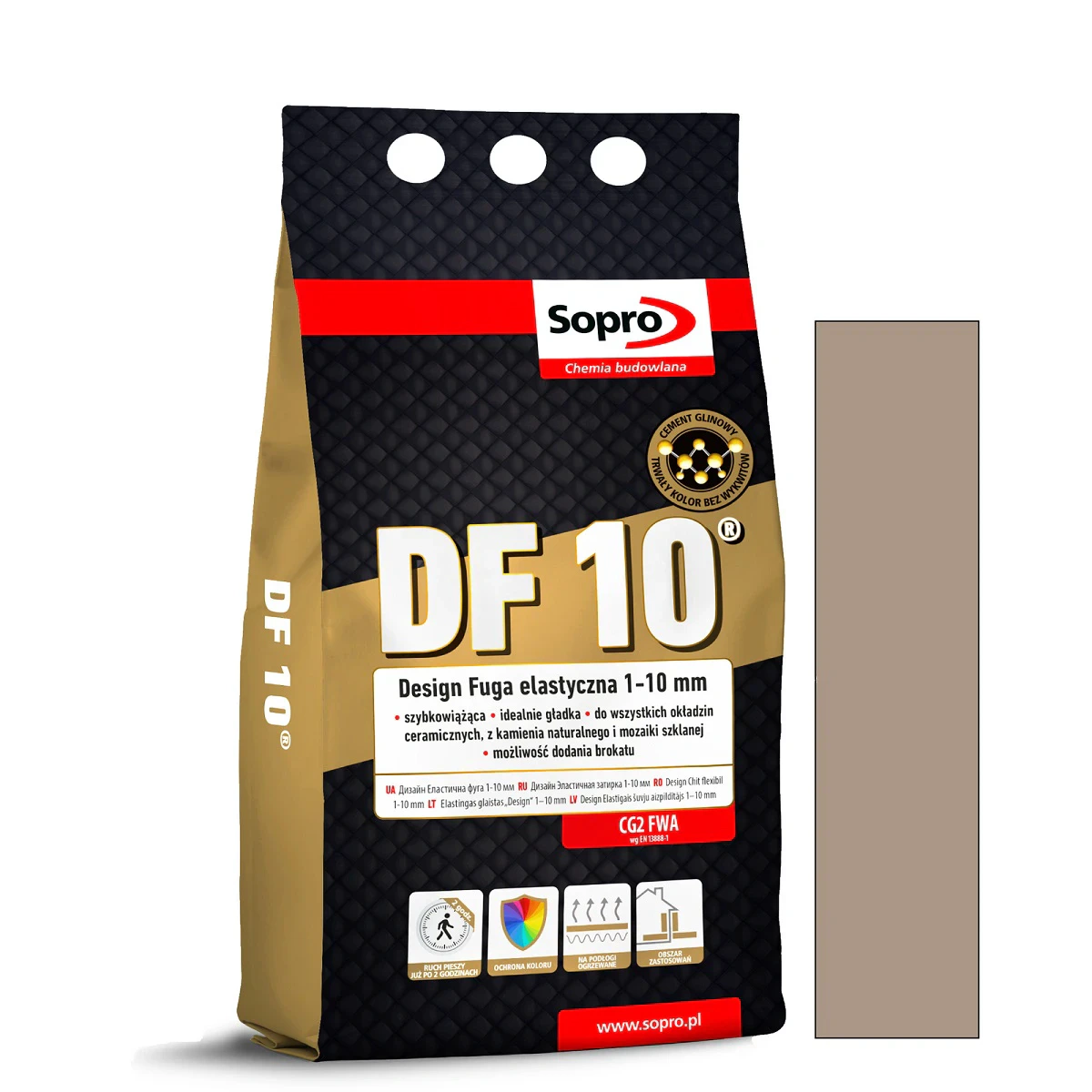 Затирка для швов Sopro DF 10 1064А беж юрский №33 (4 кг)