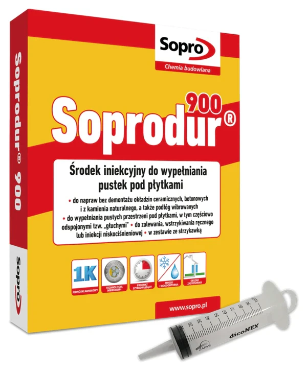 Ін'єкційний засіб для заповнення порожнин і тріщин Soprodur 900 (0,5 кг)