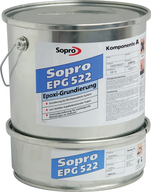 Грунтовка эпоксидная двухкомпонентная Sopro EPG 522 (4 кг)
