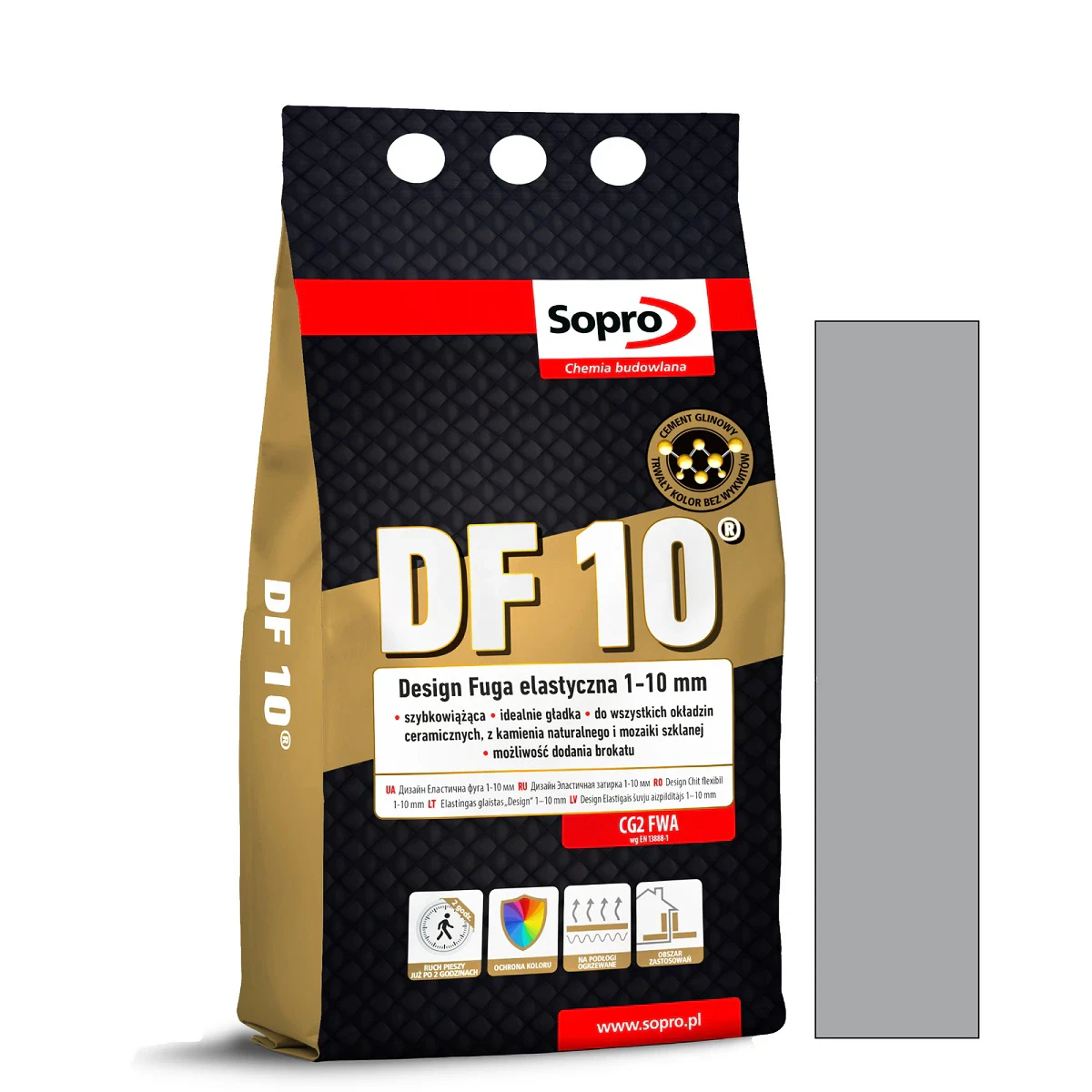 Затирка для швов Sopro DF 10 1069A манхэттен №77 (4 кг)