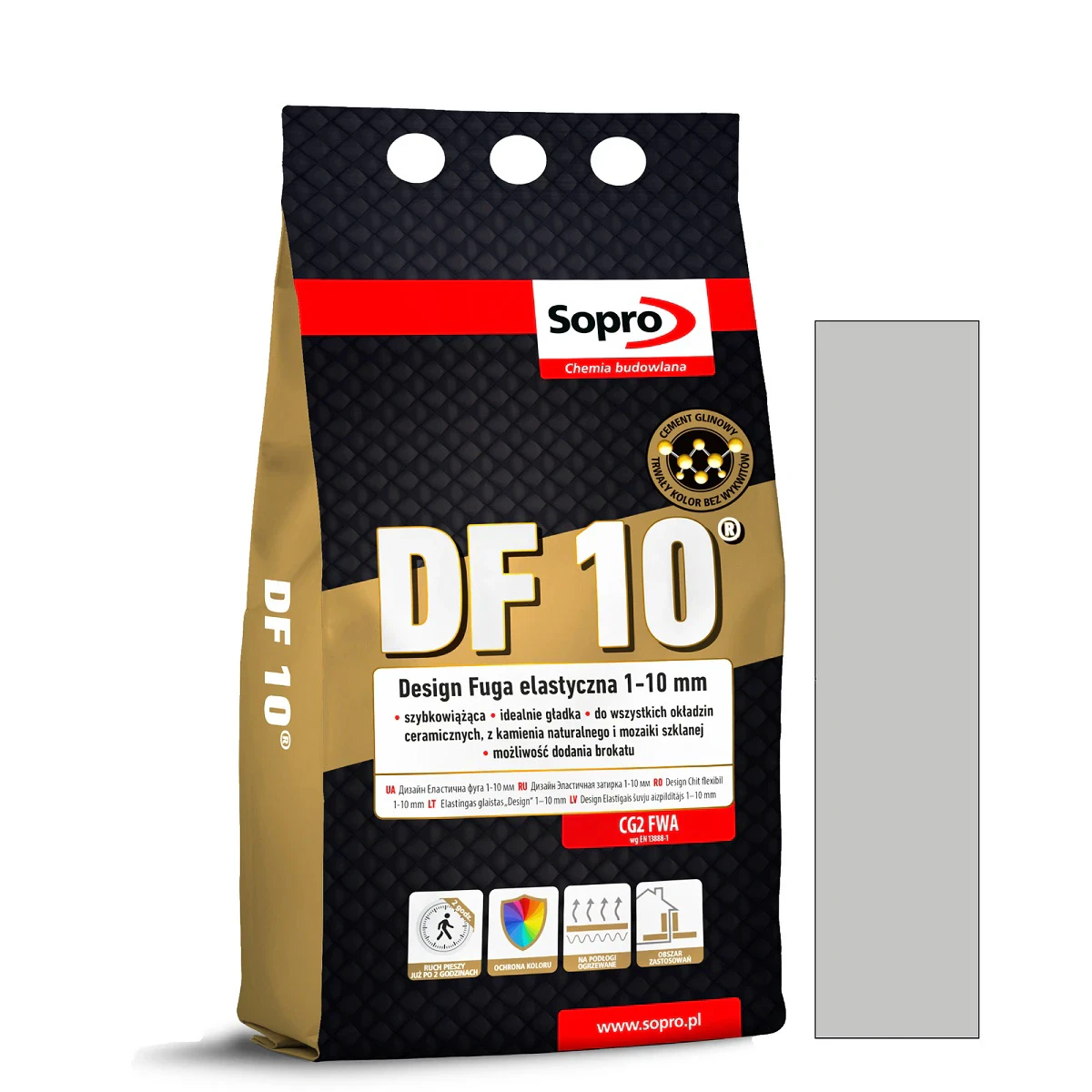 Затирка для швов Sopro DF 10 1082A серый натуральный №72 (4 кг)
