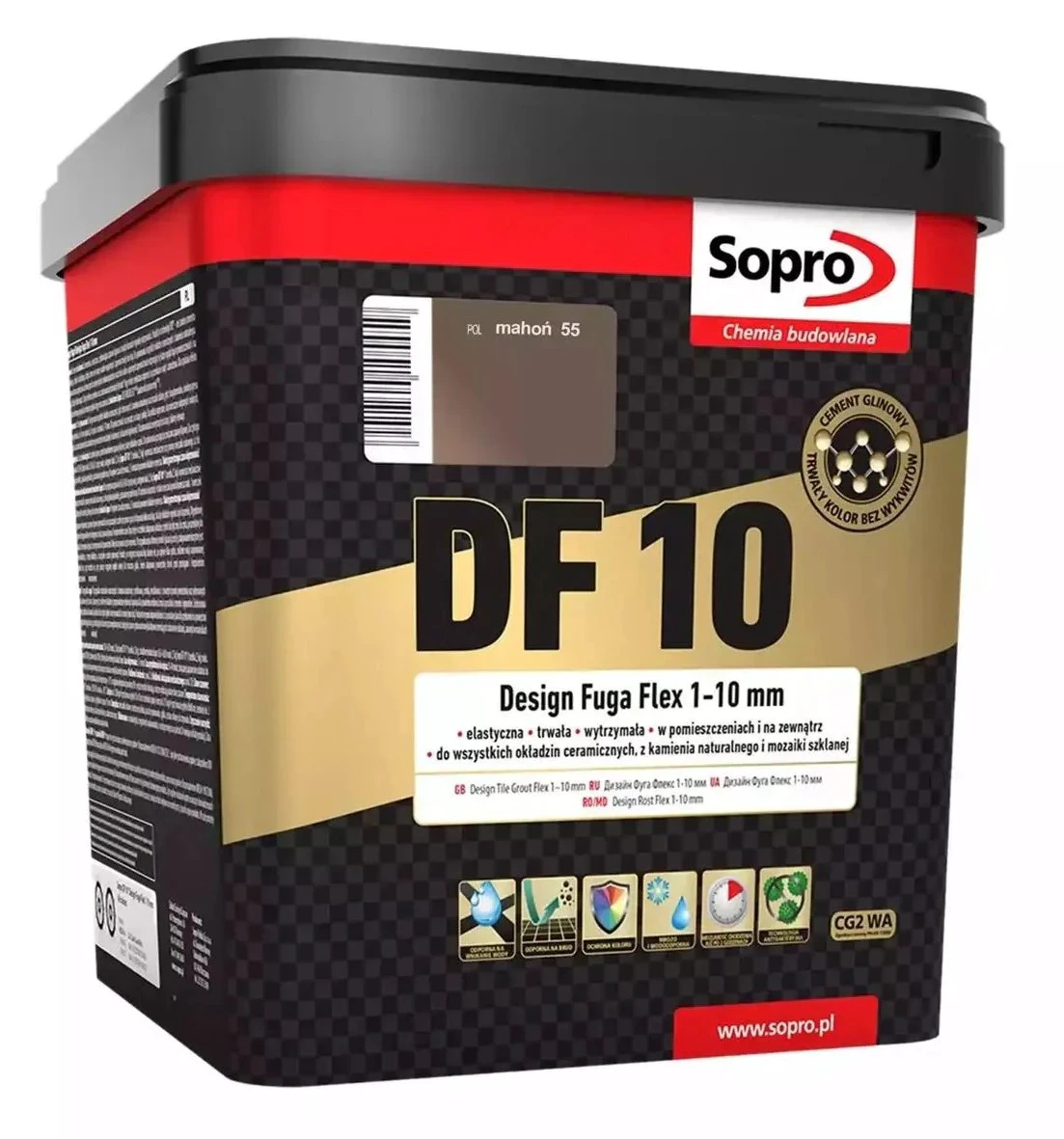 Затирка для швов Sopro DF 10 1075 махон №55 (5 кг)