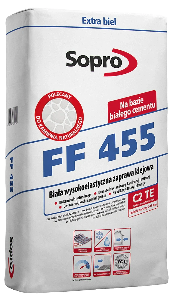 Клей для плитки Sopro FF 455 білий (25 кг)