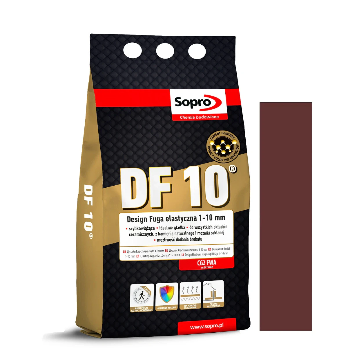 Затирка для швов Sopro DF 10 1067A каштан №50 (4 кг)