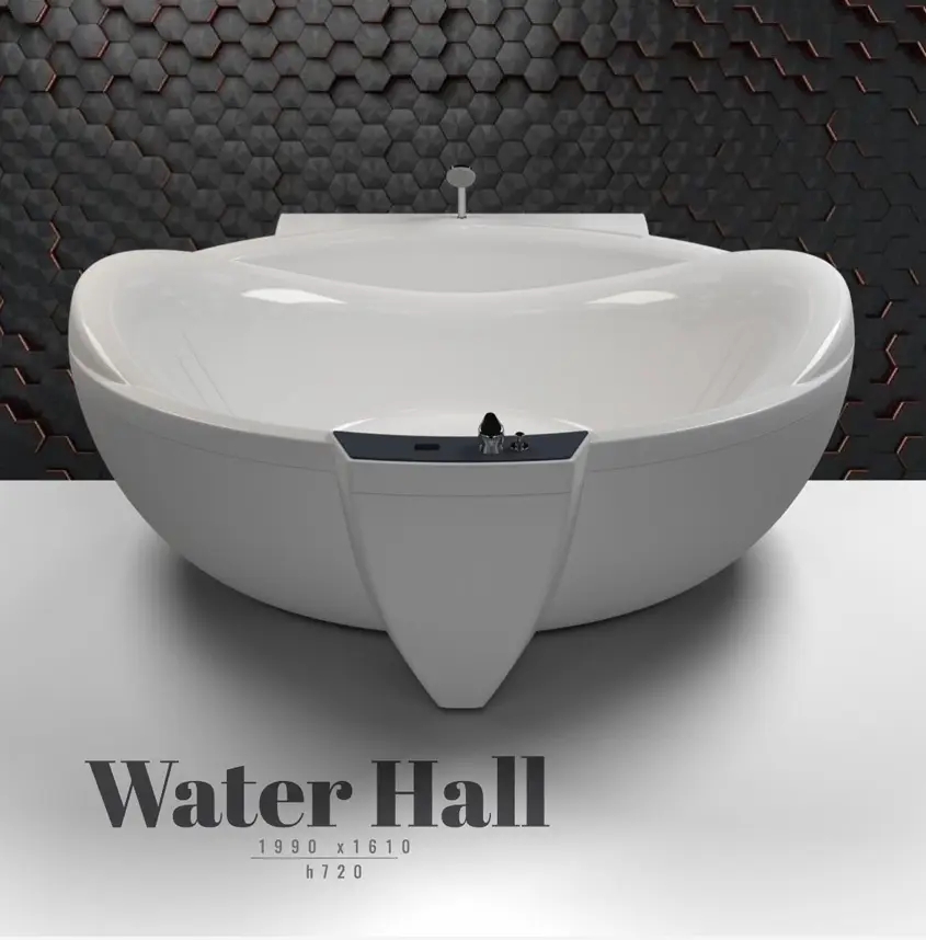 Гідромасажна Ванна WGT Water Hall 200х160см ванна+ Hydro & Aero + сифон без наповнення