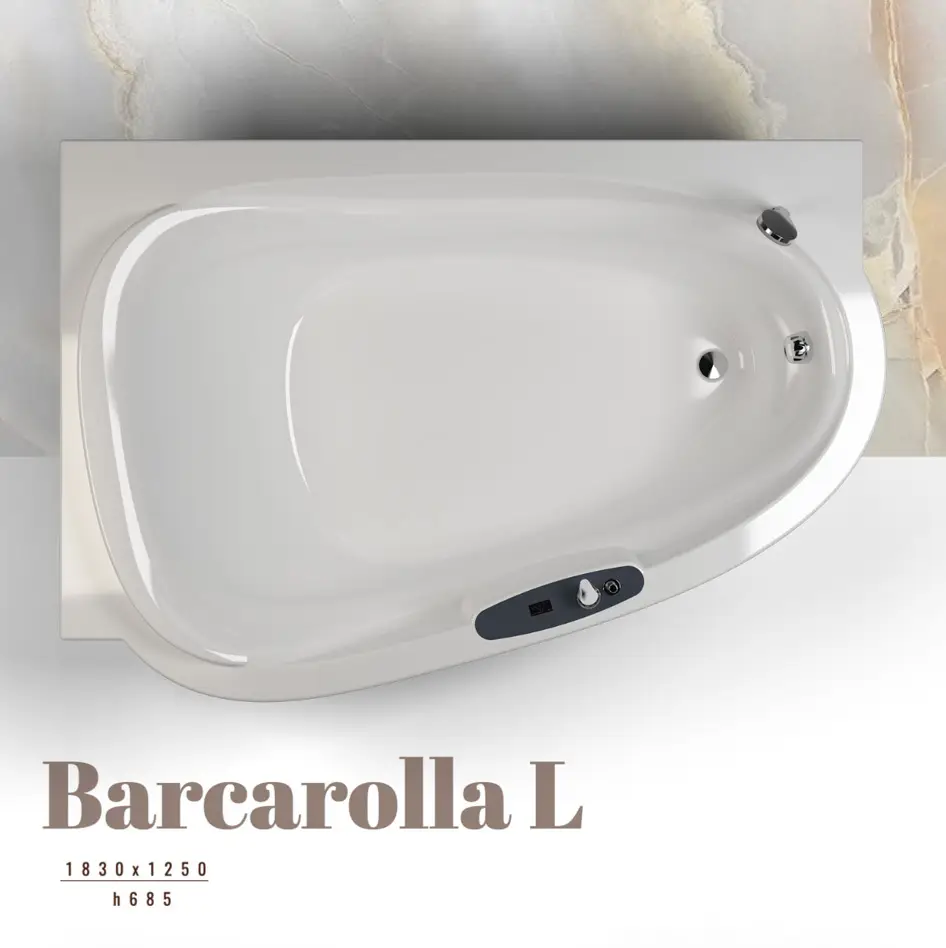 Гідромасажна Ванна WGT Barcarolla L 183x125см ванна+ Hydro & Aero + сифон без наповнення