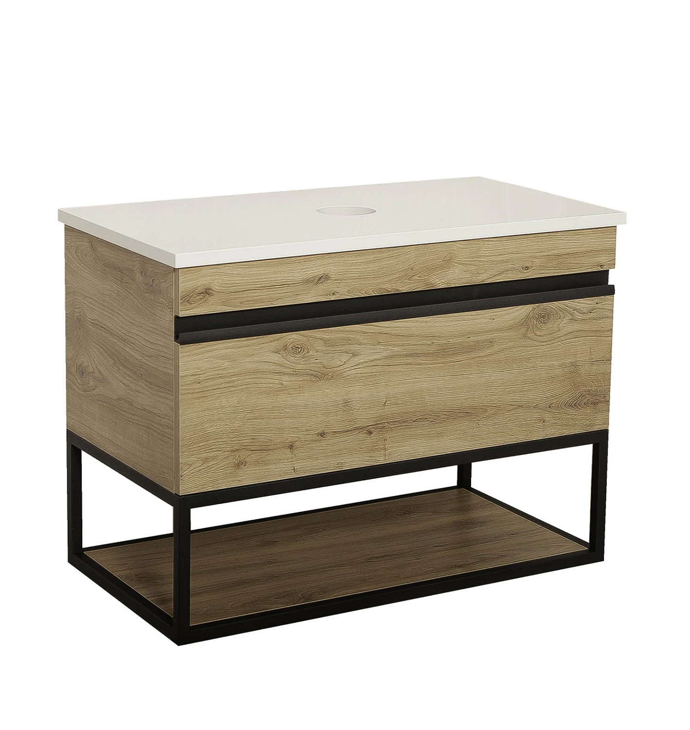 Тумба Лофт Айрон Севилья 85 см со столешницей консольная Тумба Лофт Айрон Севилья 85 см со столешницей консольная