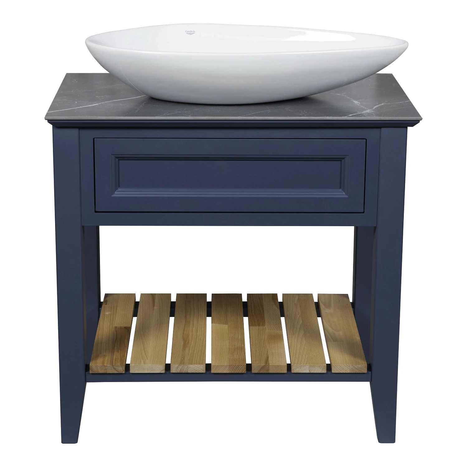 Тумба "Bronx" (STIFFKEY-BLUE-MATT) со столешницей 80 см и усл. "Olive" 74 см Тумба "Bronx" (STIFFKEY-BLUE-MATT) со столешницей 80 см и усл. "Olive" 74 см