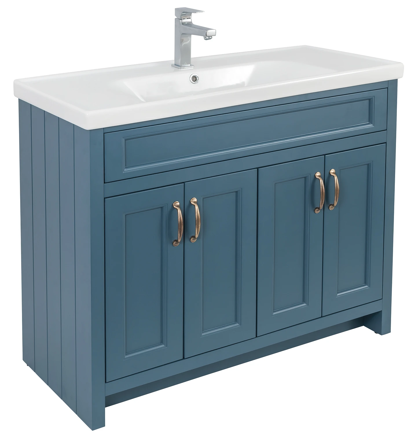 Тумба "WATERFORD" (STIFFKEY-BLUE-MATT) с умывальником "Frame" 100 см (напольная)