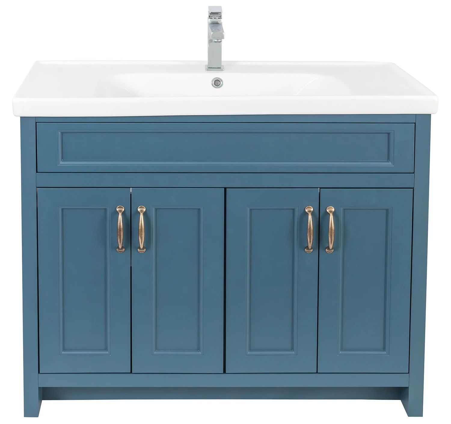 Тумба "WATERFORD" (STIFFKEY-BLUE-MATT) с умывальником "Frame" 100 см (напольная) Тумба "WATERFORD" (STIFFKEY-BLUE-MATT) с умывальником "Frame" 100 см (напольная)