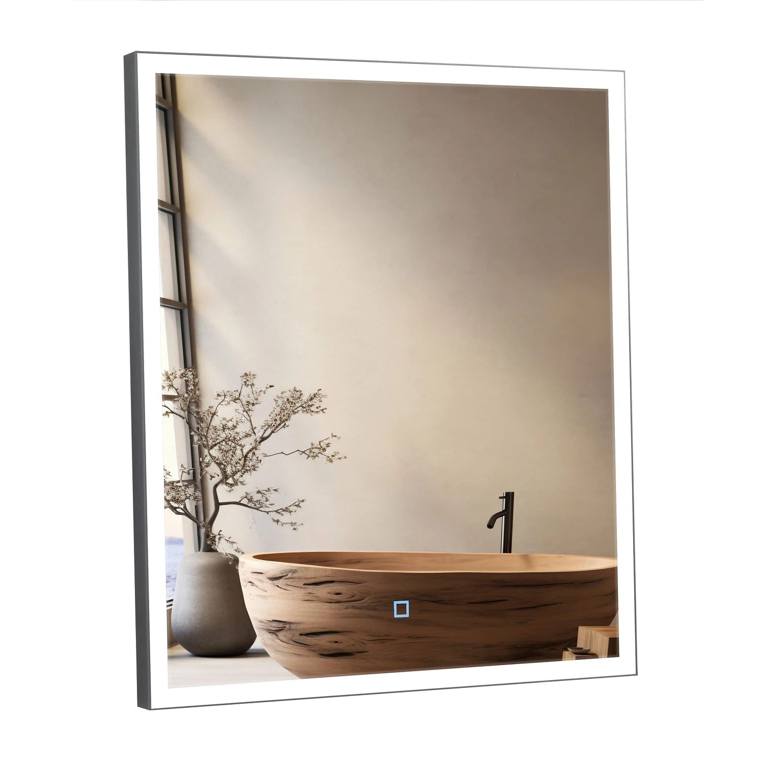 Дзеркало "Luce" black 60x70 sensor з підсвіткою