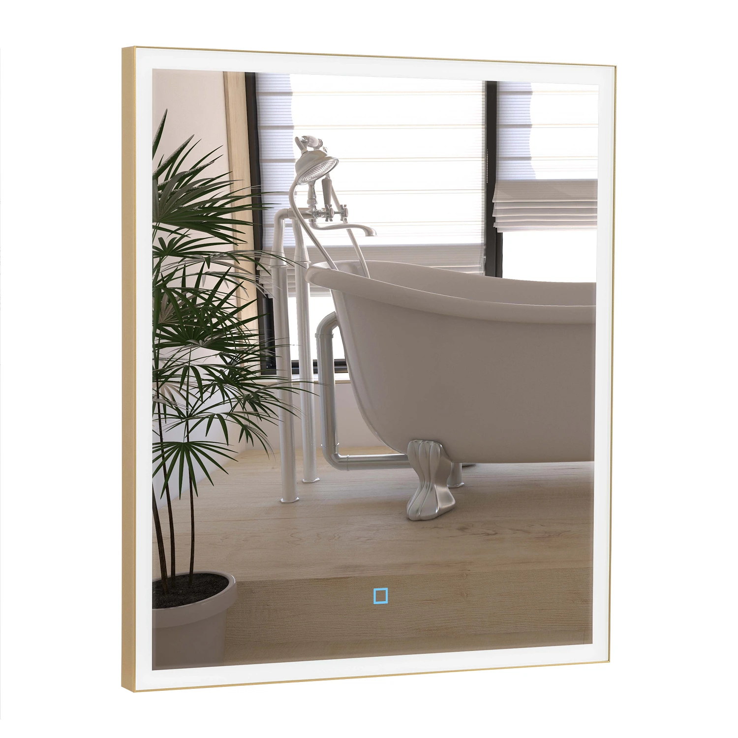 Дзеркало "Luce" gold 60x70 sensor з підсвіткою