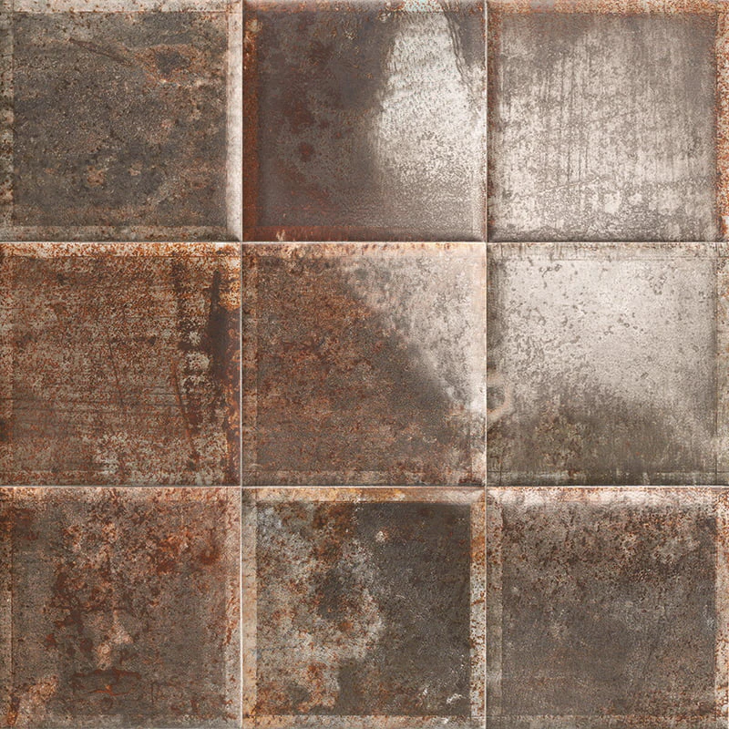Плитка стеновая Tin Tile Nero 200x200 Mainzu