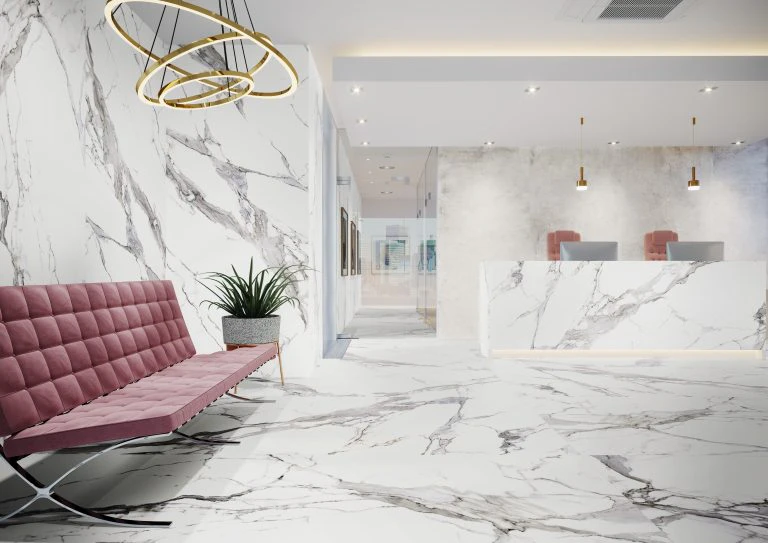 Плитка керамогранітна Calacatta White Satyna 1197x2797x6 Cerrad Плитка керамогранітна Calacatta White Satyna 1197x2797x6 Cerrad