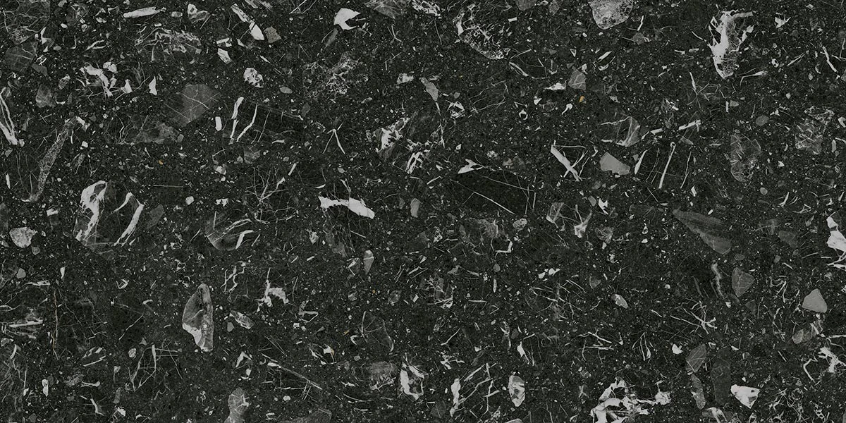 Плитка керамогранітна 4ZLL Luna-R Negro 600x1200x11 Vives