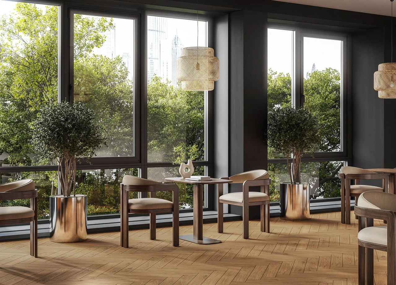 Плитка керамогранітна Floor Mossa Brown 110x600x8 Cerrad Плитка керамогранітна Floor Mossa Brown 110x600x8 Cerrad