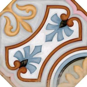 Плитка керамогранитная Octogono Diglas Multicolor декор 200x200x8 Vives