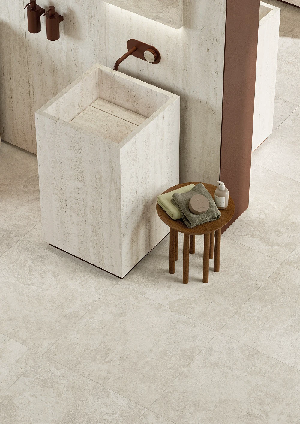 Плитка керамогранітна EY 12 Travertino Pearly Cross SP SQ 800x800x9 Mirage Плитка керамогранітна EY 12 Travertino Pearly Cross SP SQ 800x800x9 Mirage
