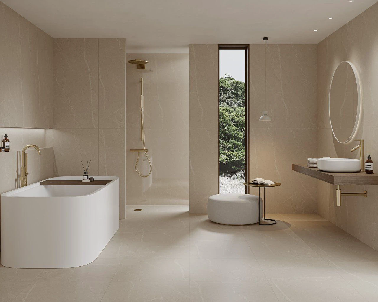 Плитка керамогранітна Minirock U118 Beige RECT 598x598x8 Paradyz Плитка керамогранітна Minirock U118 Beige RECT 598x598x8 Paradyz