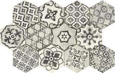 Плитка керамогранітна RGL2 Eden Esagona Romance Bianco 182x210 Ragno