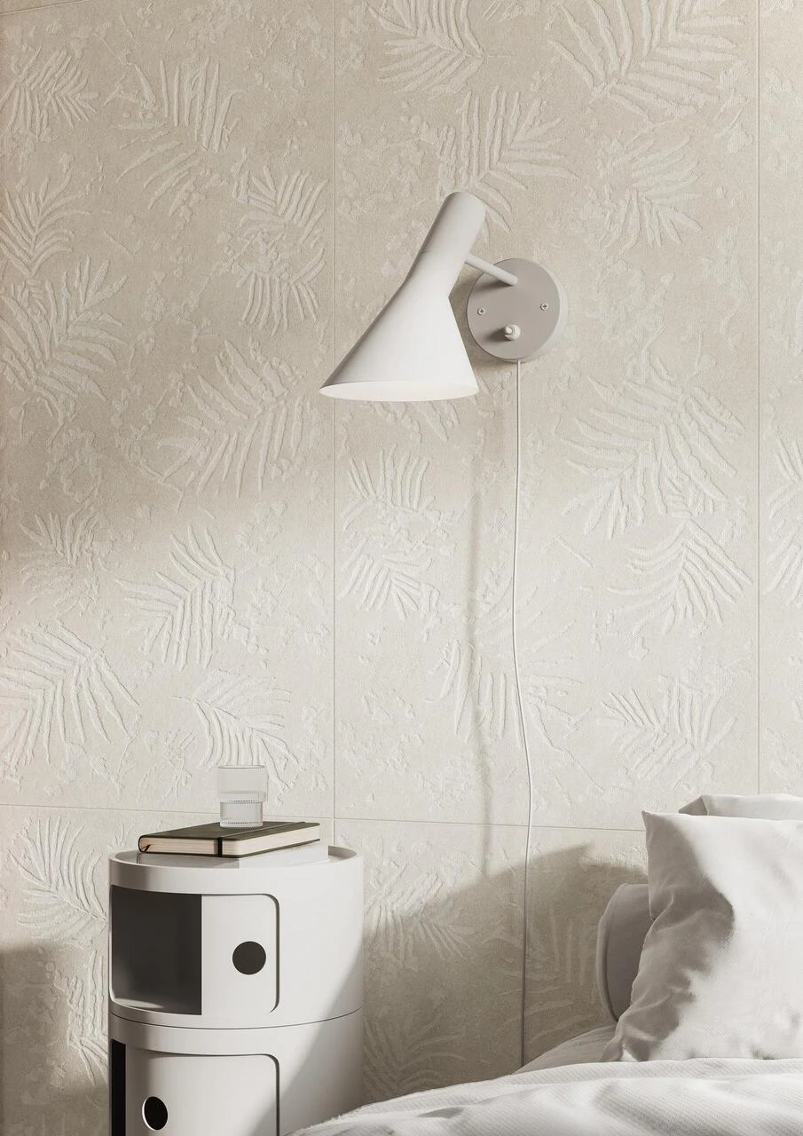 Плитка стінова R8WW Stratford Grey Foglia 3D STR 600x1200 Ragno Плитка стінова R8WW Stratford Grey Foglia 3D STR 600x1200 Ragno