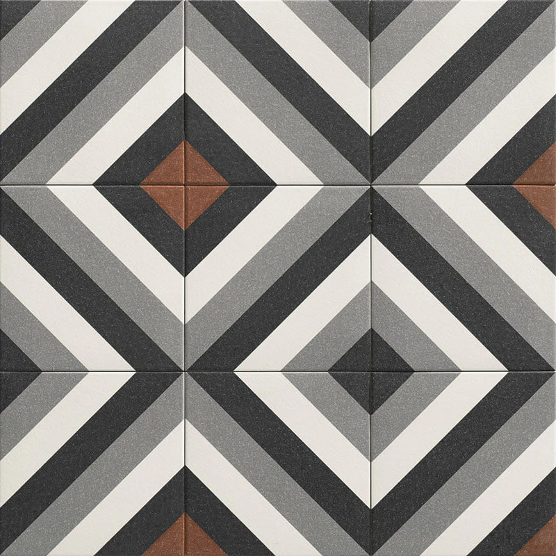 Плитка керамогранітна Dublin Black 200x200 Mainzu