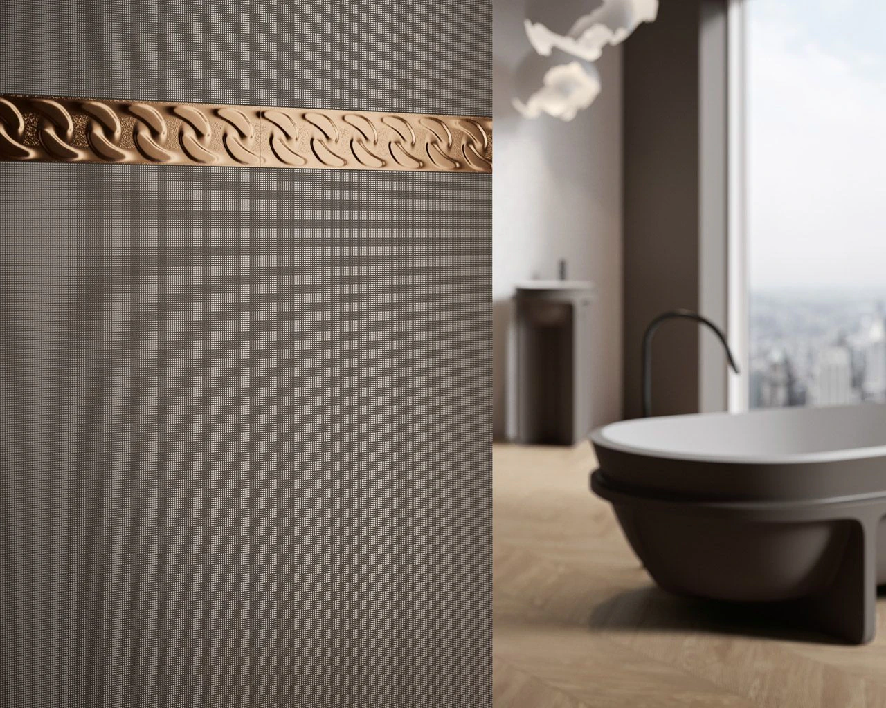 Плитка стеновая Noisy Whisper Brown RECT Dekor 398x1198x11 Paradyz Плитка стеновая Noisy Whisper Brown RECT Dekor 398x1198x11 Paradyz