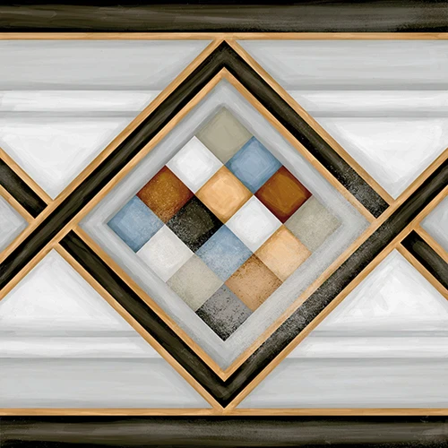 Плитка керамогранитная Pombo-2 Multicolor декор 200x200x8 Vives