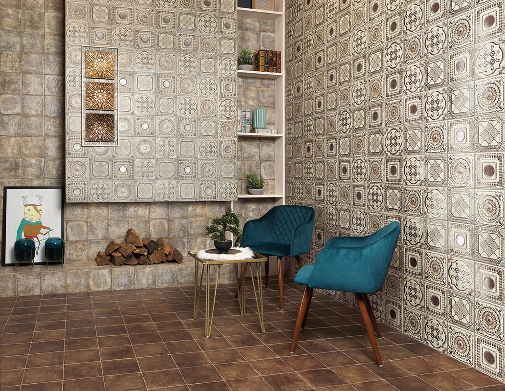 Плитка керамогранитная Tuscania Choco 200x200x9 Mainzu Плитка керамогранитная Tuscania Choco 200x200x9 Mainzu