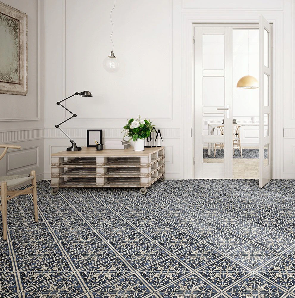Плитка керамогранитная Pav Lisboa Blu 200x200 Плитка керамогранитная Pav Lisboa Blu 200x200