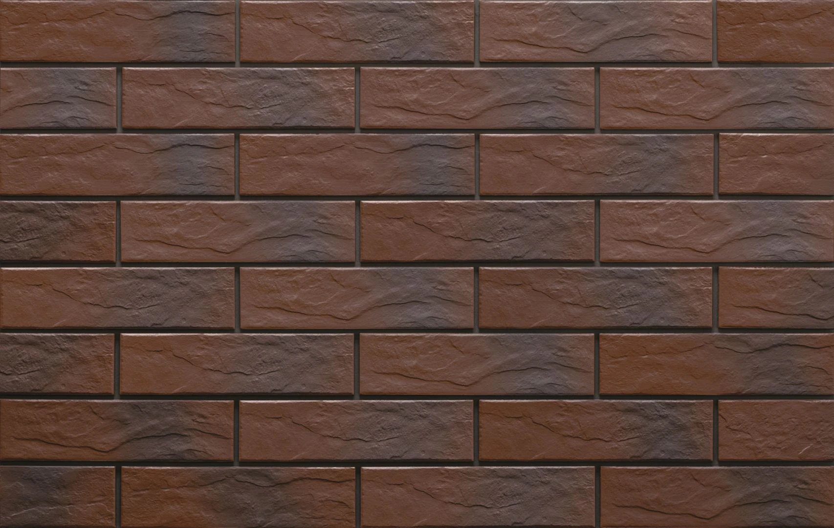 Плитка фасадная с оттенком Country Wisnia RUST 65x245x6,5 Cerrad