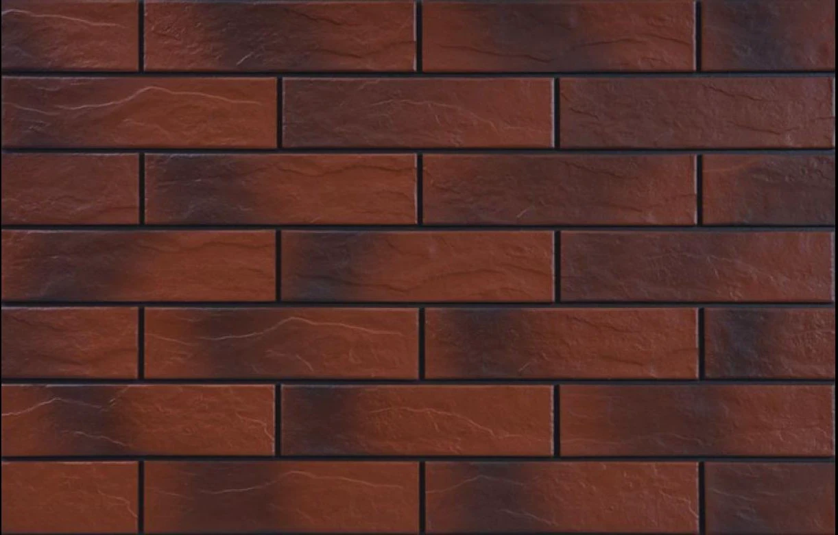 Плитка фасадная с оттенком Rot Shaded RUST 65x245x6,5 Cerrad