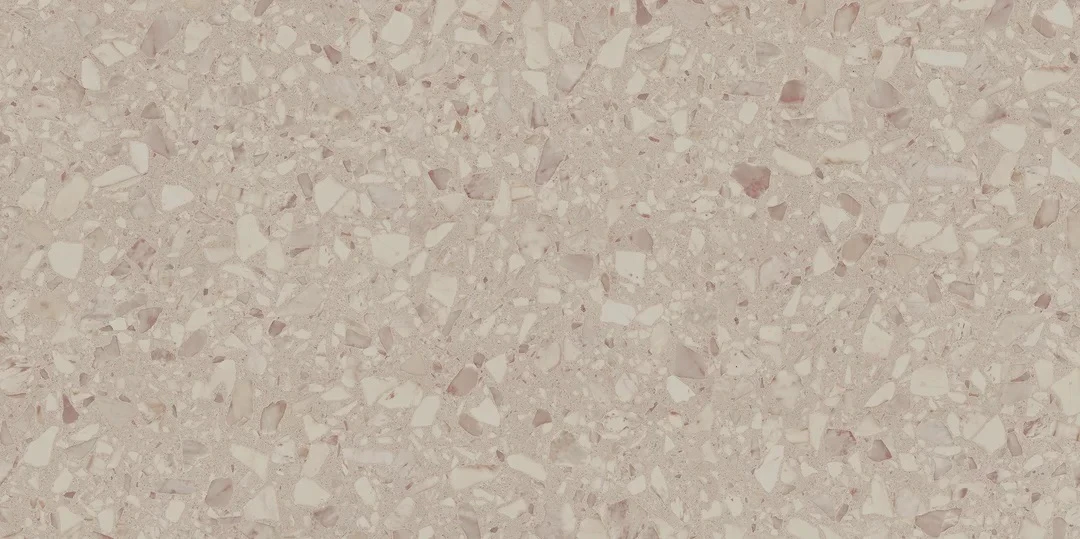 Плитка керамогранітна Terazzo Beige SZKL RECT MAT 598x1198x8 Paradyz
