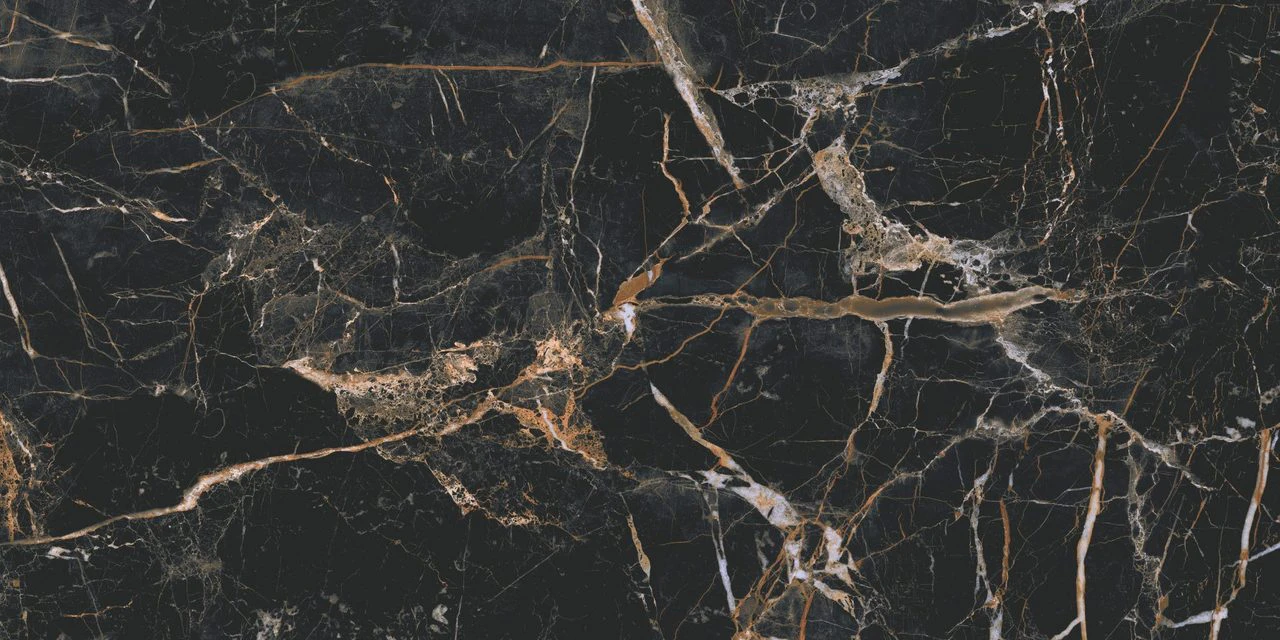 Плитка керамогранітна Marquina Gold POL 597x1197x8 Cerrad