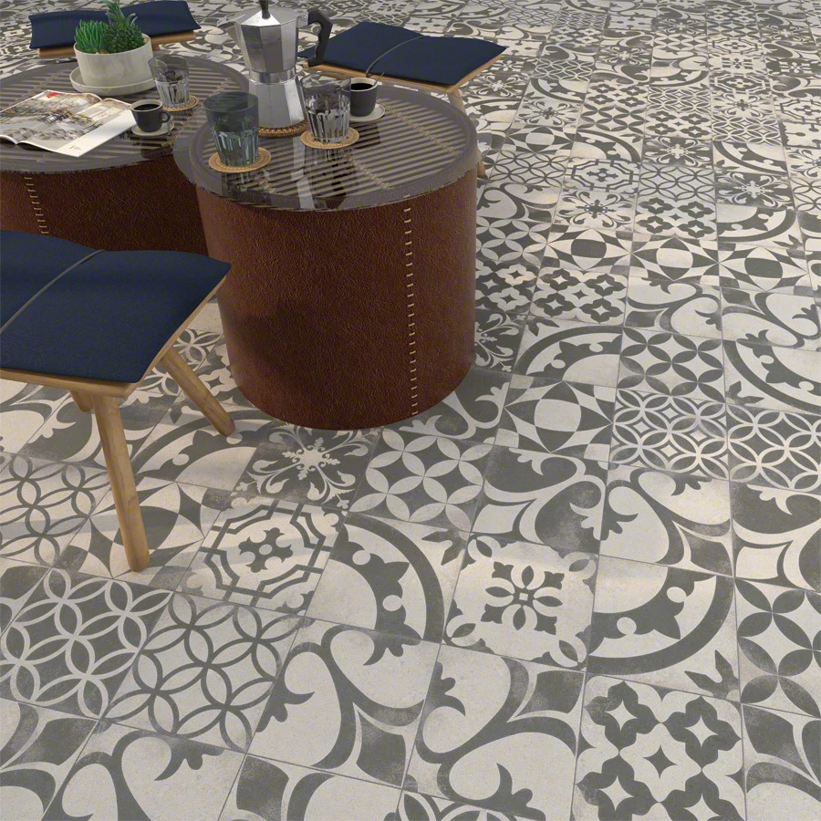 Плитка керамогранітна Nassau Berkane Negro 200x200x8 Vives Плитка керамогранітна Nassau Berkane Negro 200x200x8 Vives
