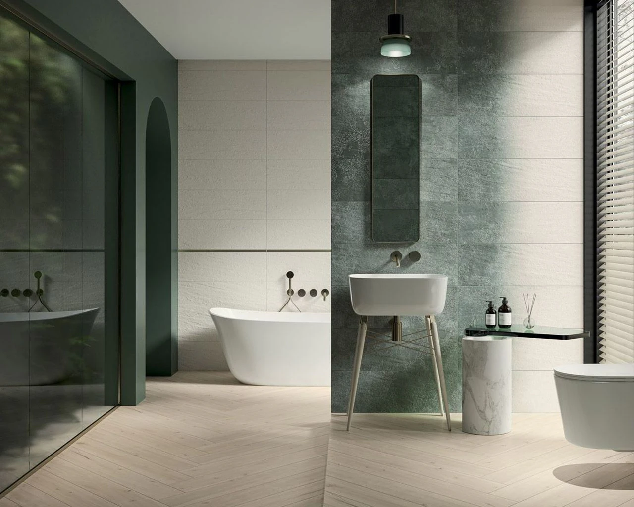 Плитка стеновая Nightwish Navy Green RECT STR 250x750x9 Paradyz Плитка стеновая Nightwish Navy Green RECT STR 250x750x9 Paradyz