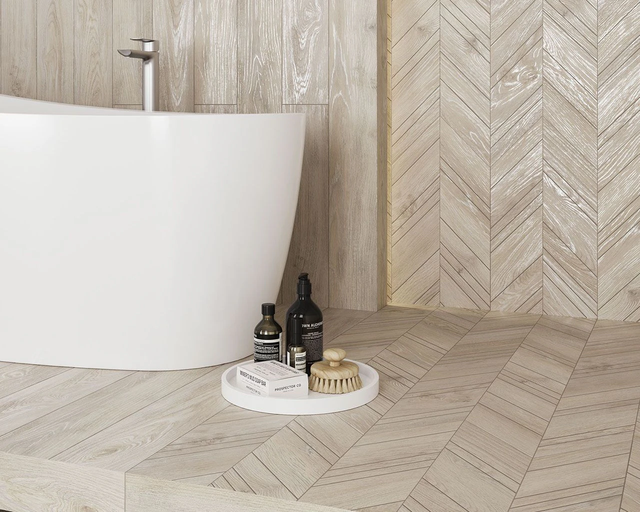 Декор Wildland Light Chevron правий 148x888x10 Paradyz Декор Wildland Light Chevron правий 148x888x10 Paradyz