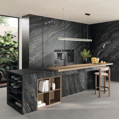 Плитка керамогранітна AX80 Marvel Diva Black Tempest SILK 1200x2780 Atlas Concorde Плитка керамогранітна AX80 Marvel Diva Black Tempest SILK 1200x2780 Atlas Concorde