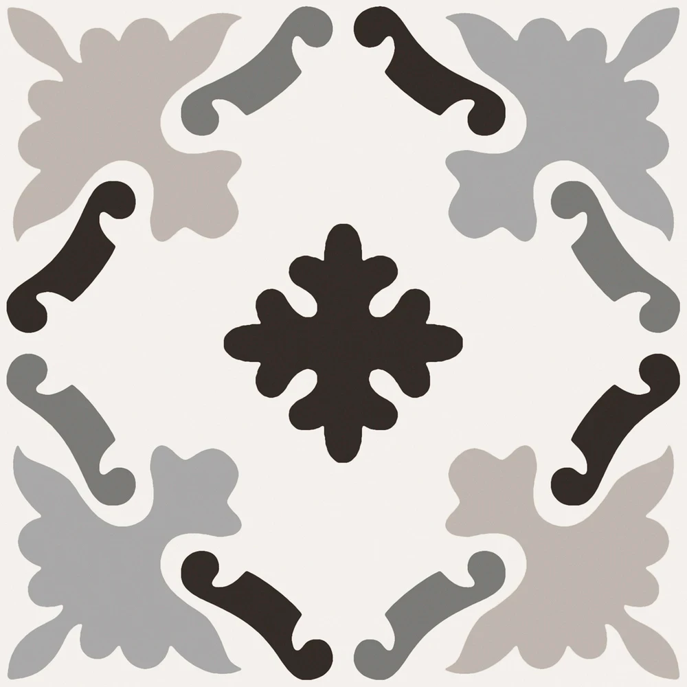 Плитка керамогранитная CSAPBW0320 Patchwork B&W 03 200x200x10 Sant'agostino