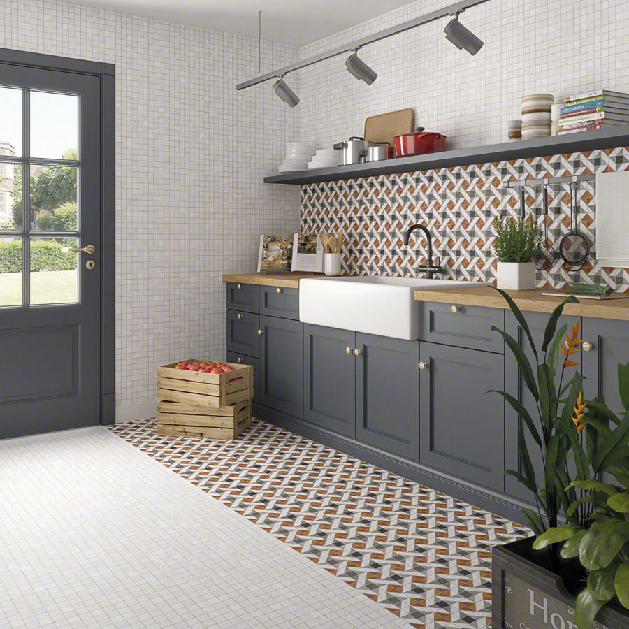 Плитка керамогранитная Seine Evry-R Rojizo RECT 200x200x8 Vives Плитка керамогранитная Seine Evry-R Rojizo RECT 200x200x8 Vives