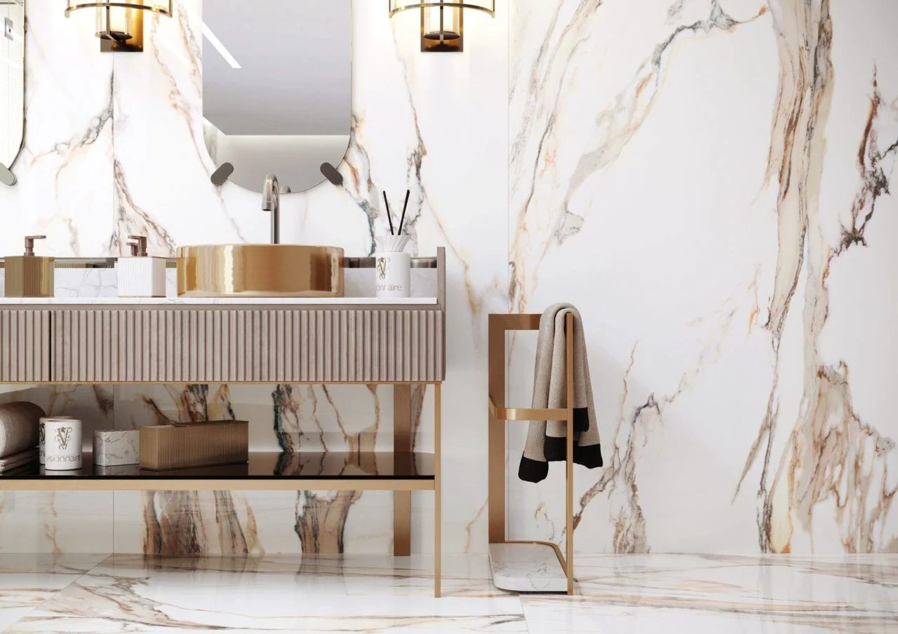 Плитка керамогранітна Calacatta Gold POL 597x597x8 Cerrad Плитка керамогранітна Calacatta Gold POL 597x597x8 Cerrad