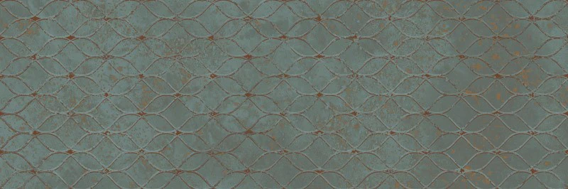 Плитка стеновая Unique Lady Green RECT Dekor 398x1198x11 Paradyz