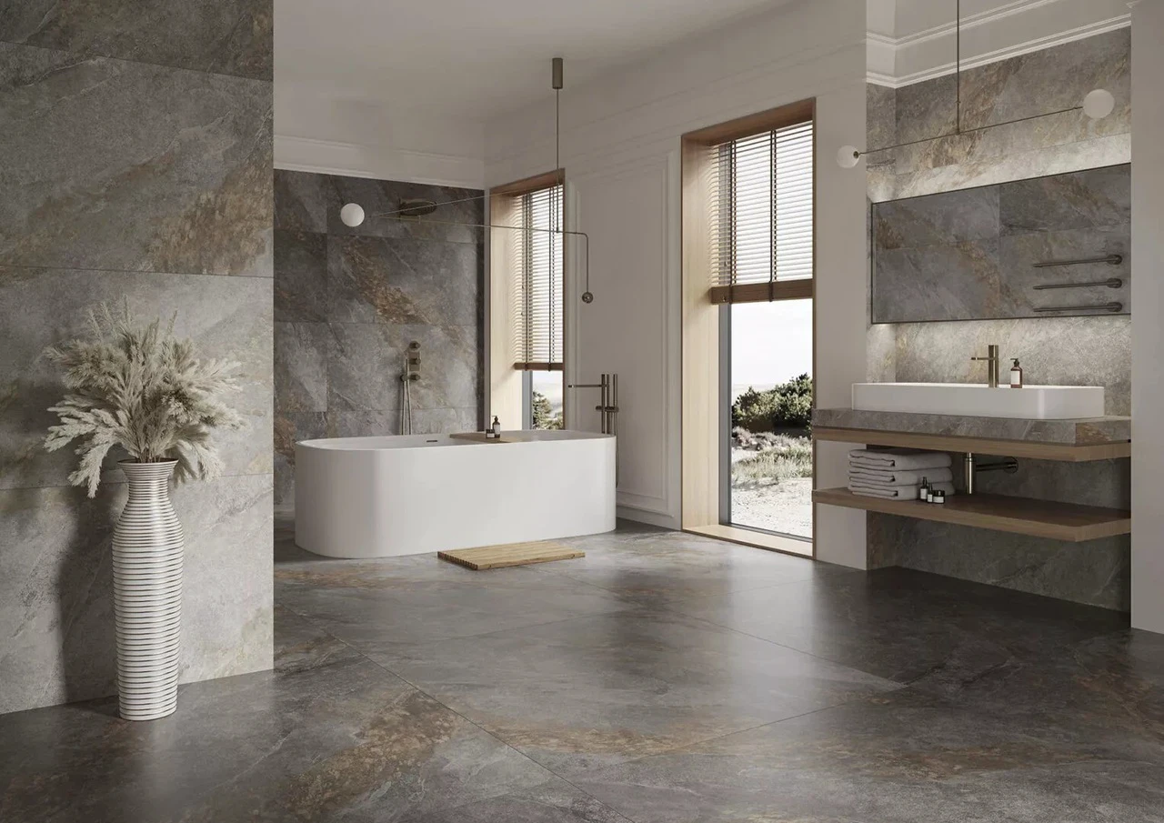 Плитка керамогранітна Auric Grey RECT 1197x2797x6 Cerrad Плитка керамогранітна Auric Grey RECT 1197x2797x6 Cerrad