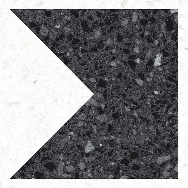 Плитка керамогранітна 4FCB Orcia-R Carbon 200x200 Vives