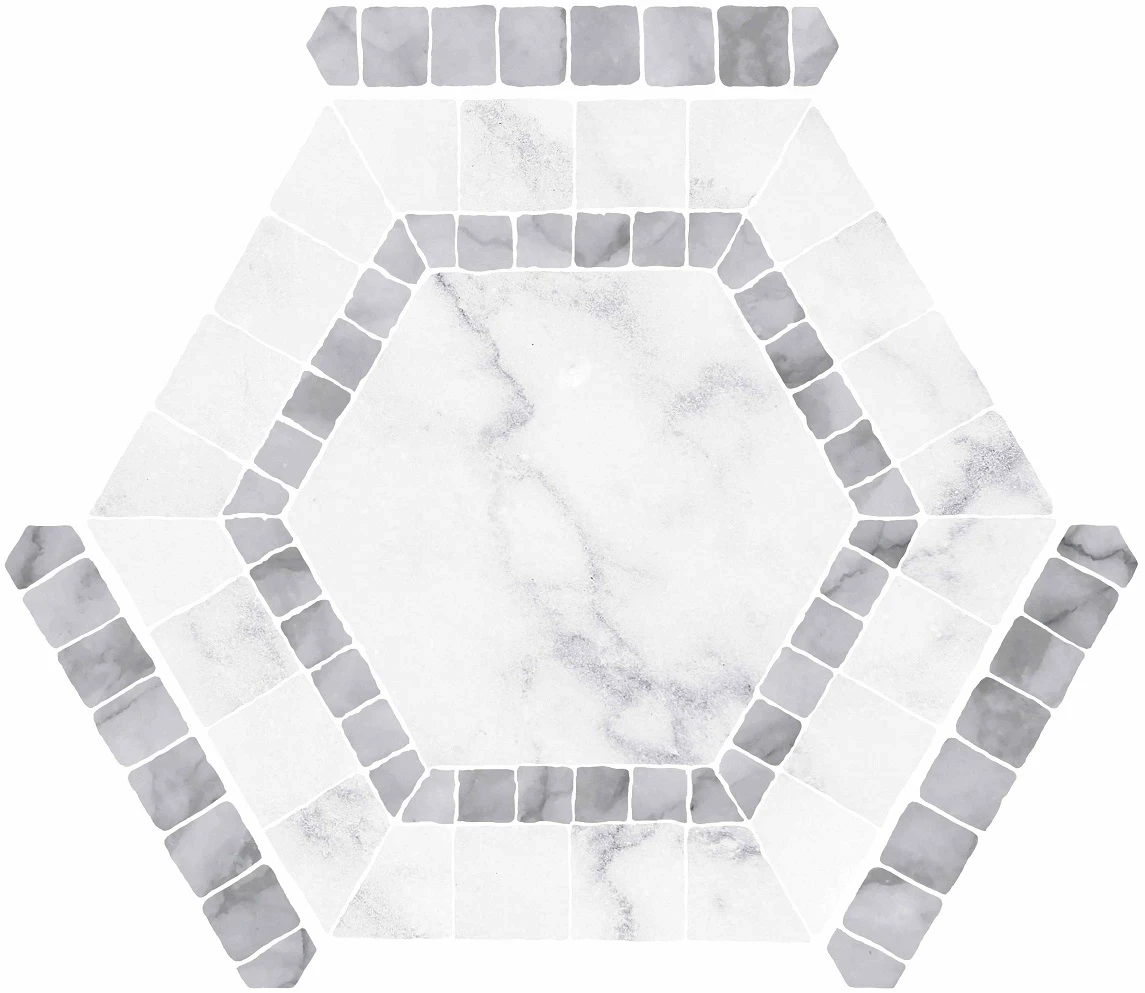 Плитка керамогранітна Ibiza White 220x250 Monopole