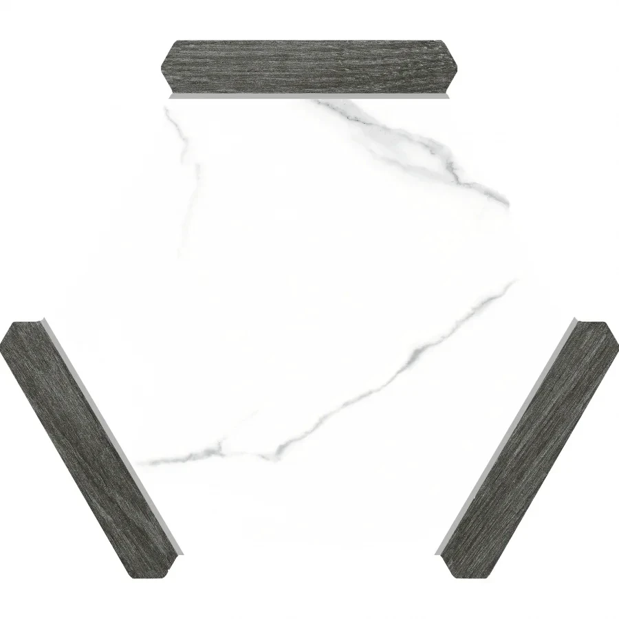 Плитка керамогранітна Denia Graphite 220x250 Monopole