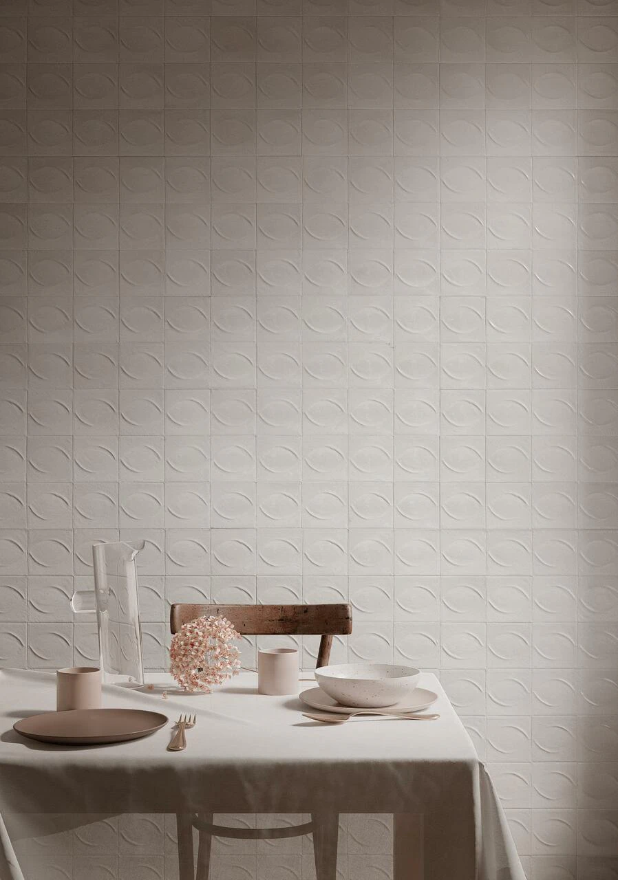 Плитка стінова R8GS Gleeze Bianco Egg STR 100x100x12,5 Ragno Плитка стінова R8GS Gleeze Bianco Egg STR 100x100x12,5 Ragno